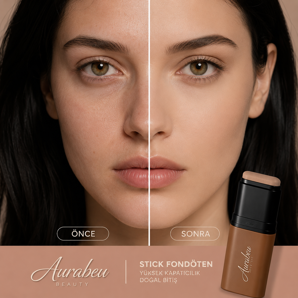 Aurabeu Renk Uyum Stick Fondöten SPF50+