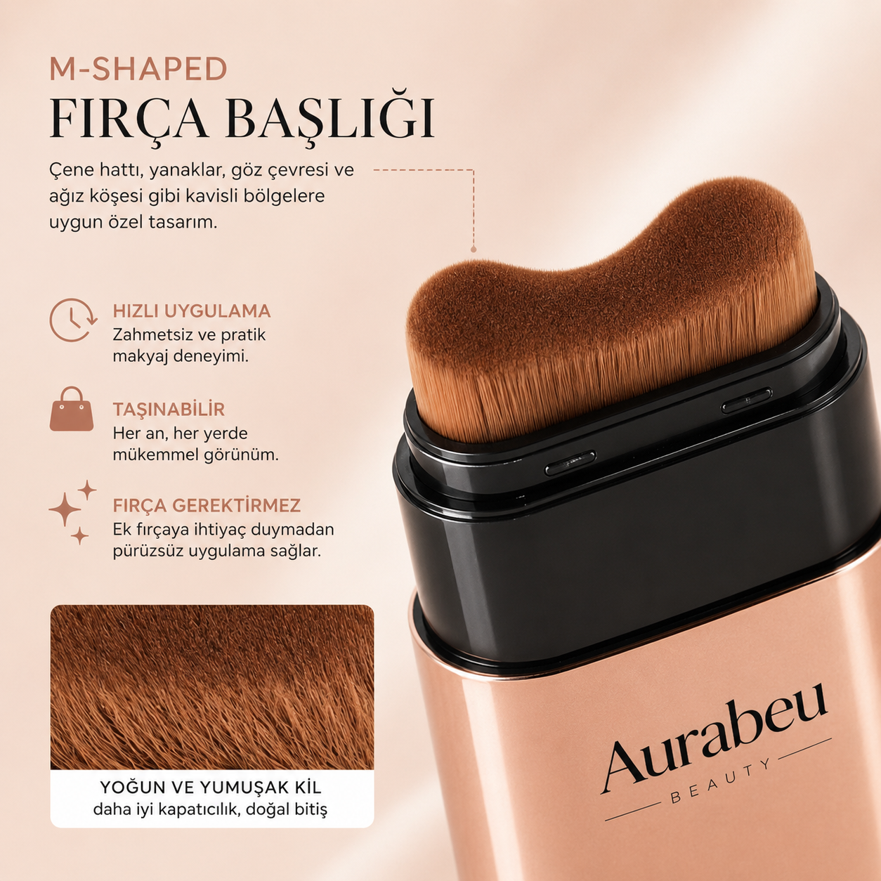 Aurabeu Renk Uyum Stick Fondöten SPF50+